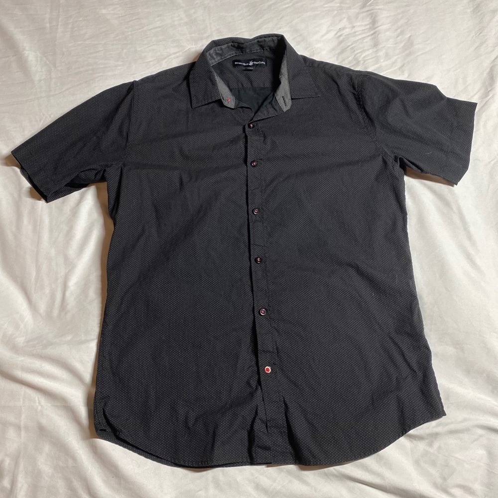 Polo RL | Black/Pink Polka-Dot Button-Up T